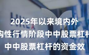 2025年以来境内外股市在结构性行情阶段中中股票杠杆的资金效