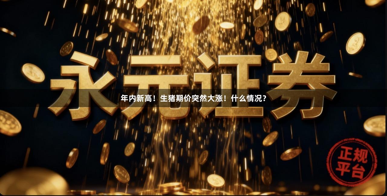 年内新高！生猪期价突然大涨！什么情况？